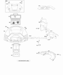 Air Cleaner Blower HousingShrouds Diagram and Parts List for  Briggs and Stratton Engine